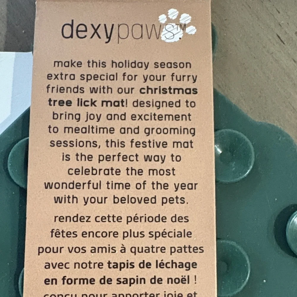 Dex Green Christmas Tree Licking Mat & Spatula Set for Dogs
